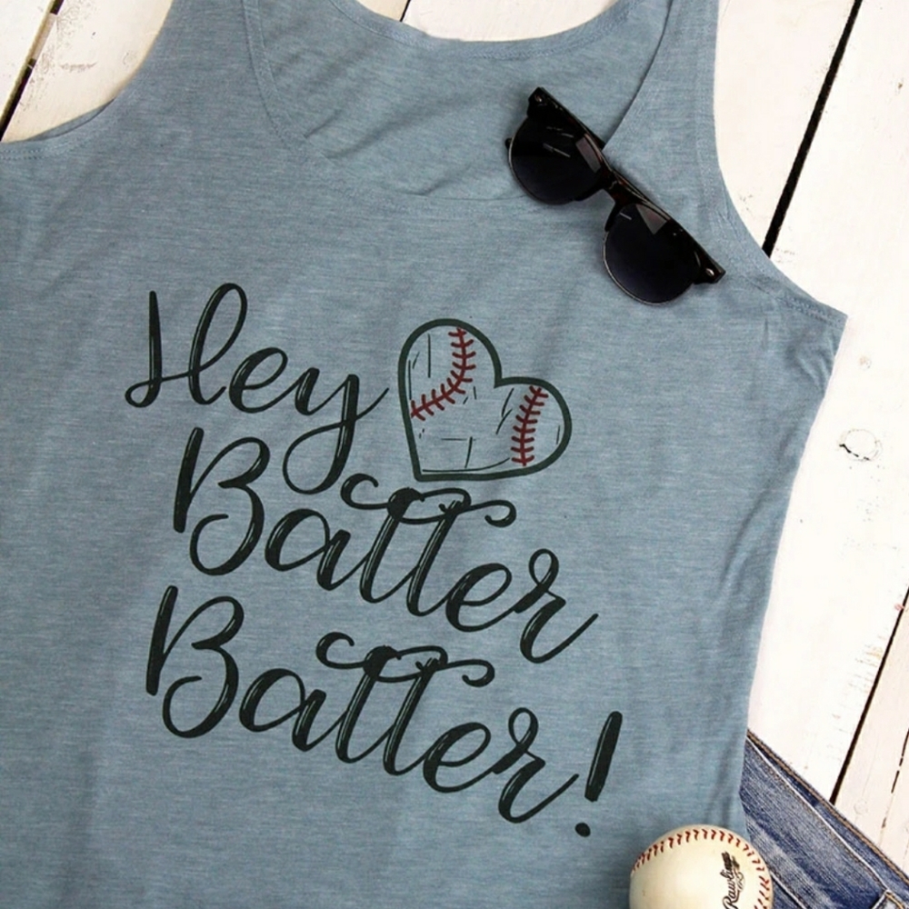 WOMENS “HEY BATTER BATTER” TANK